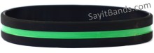 Security Officer Thin Green Line Wristband
