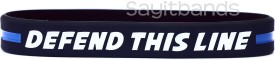 Blue Lives Matter Thin Blue Line Wristband