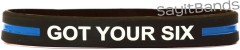 Firefighter Thin Red Line Wristband