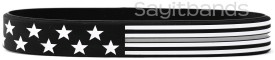 Thin Gray Line Flag Wristbnds USA Bracelets