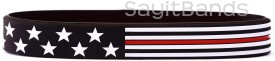 Thin Red Line Flag Wristbands Stars and Stripes Bracelets