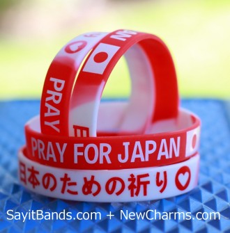 PRAY FOR JAPAN Silicone Bands