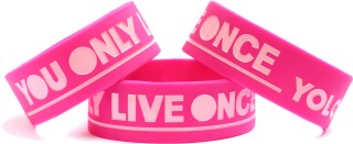 One Inch Debossed Color Filled Bands - LMFAO Everyday Im Shufflin ...