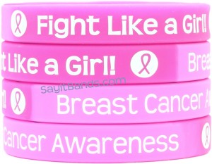 Breast Cancer Awareness - Fight Like a Girl wristbands tshirt merchandise