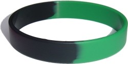 green and black wristband