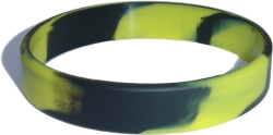 swirl yellow and black wristband