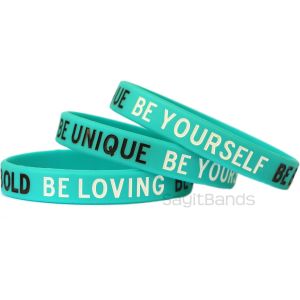 be bold be yourself wristbands