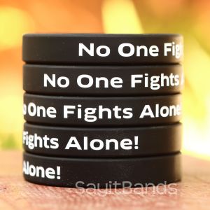 no one fights alone wristbands