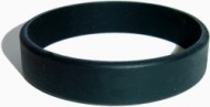 black custom silicone wristband