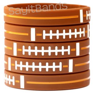Football Silicone Wristbands