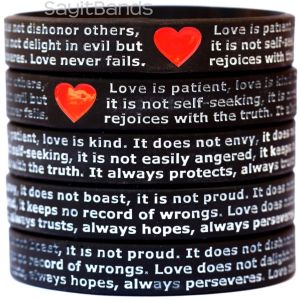 Love is Patient Love is Kind Wristbands I Cor 13
