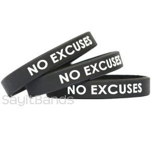 NNo Excuses Wristbands